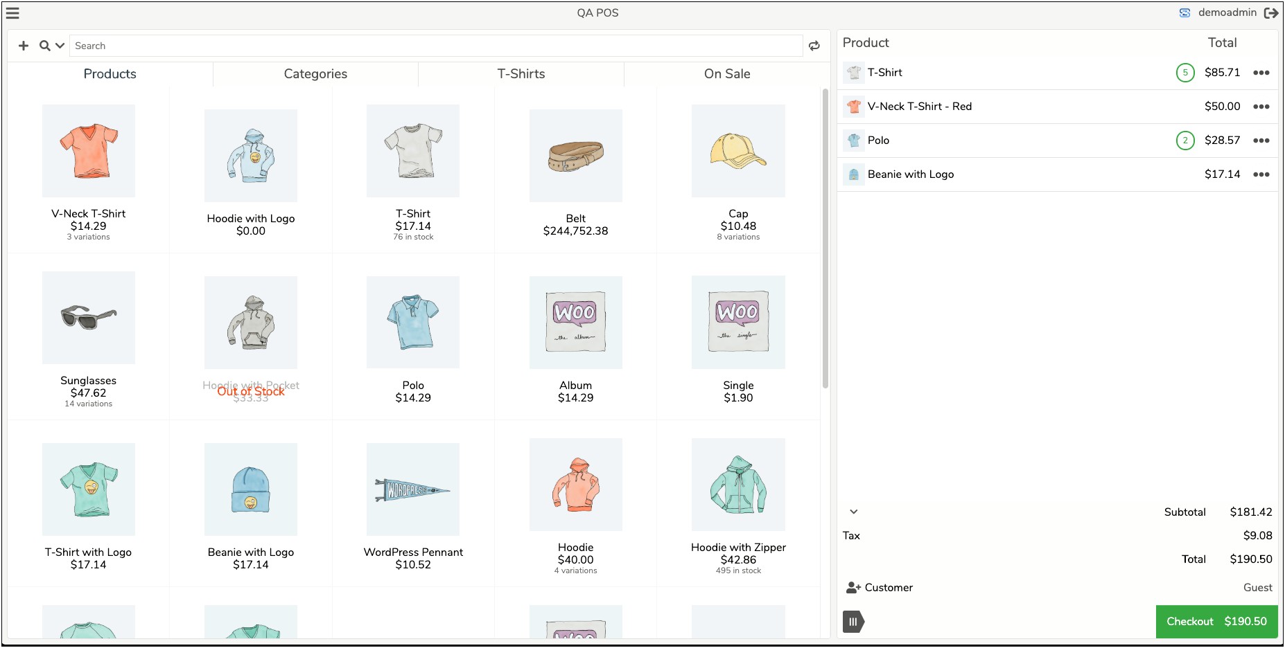 Bootstrap Point Of Sale Template Free