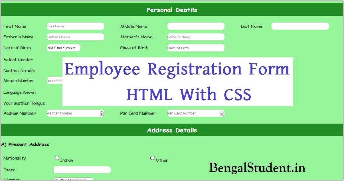 Bootstrap Responsive Registration Form Template Free Download