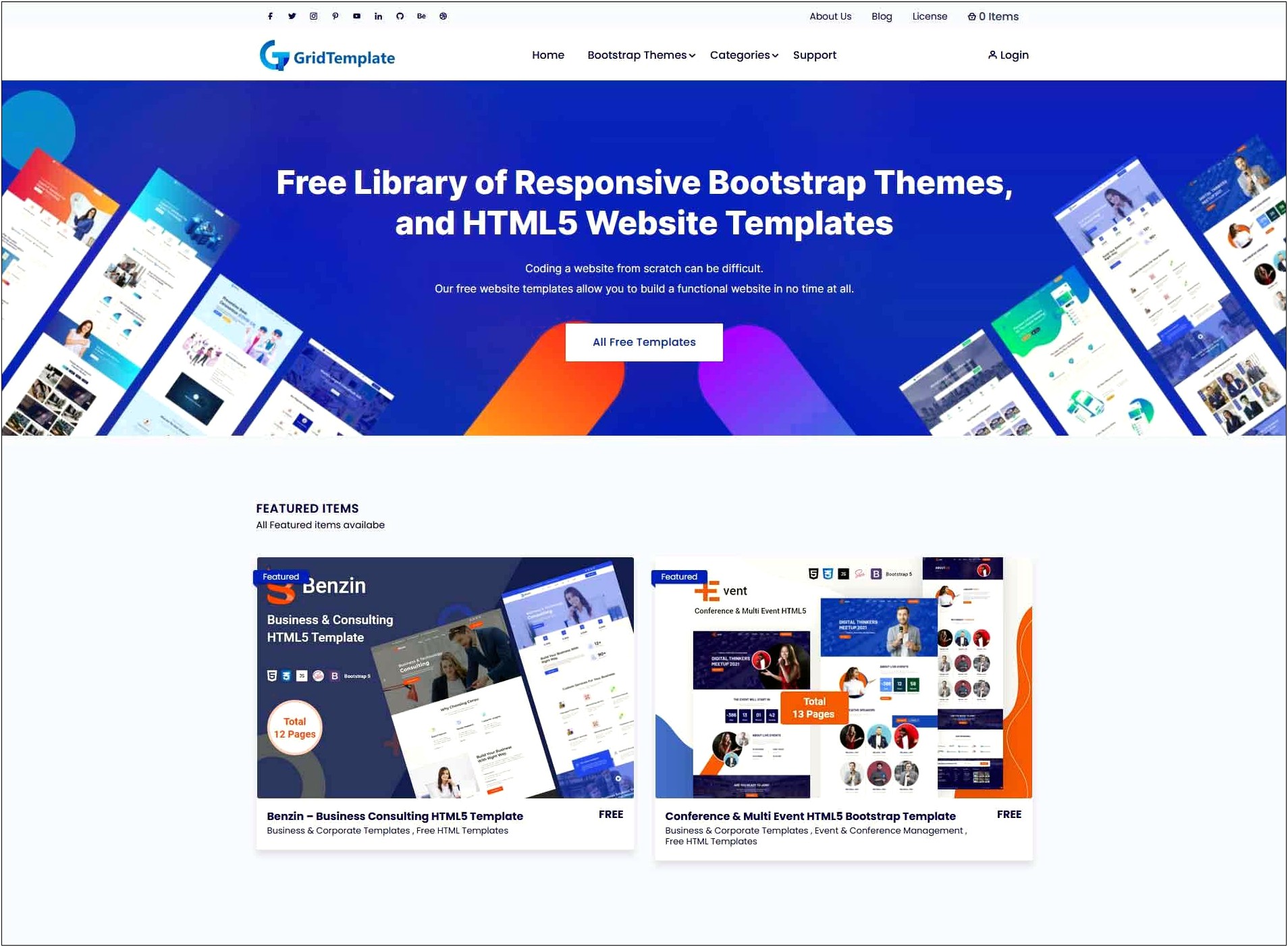 Bootstrap Responsive Templates Free Download For It Company