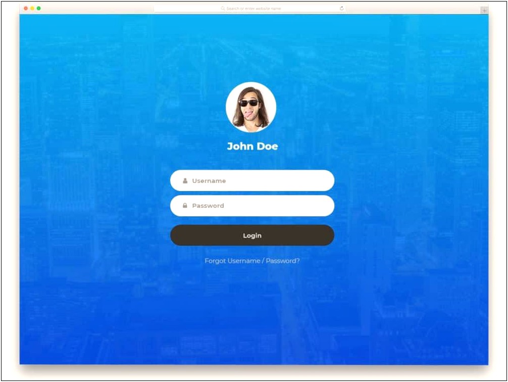 Bootstrap Simple Login Template Free Download