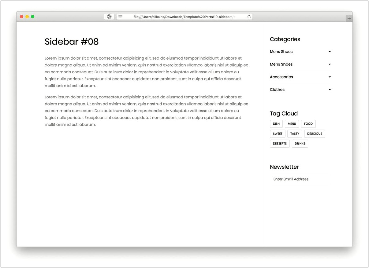 Bootstrap Template With Sidebar Free Download