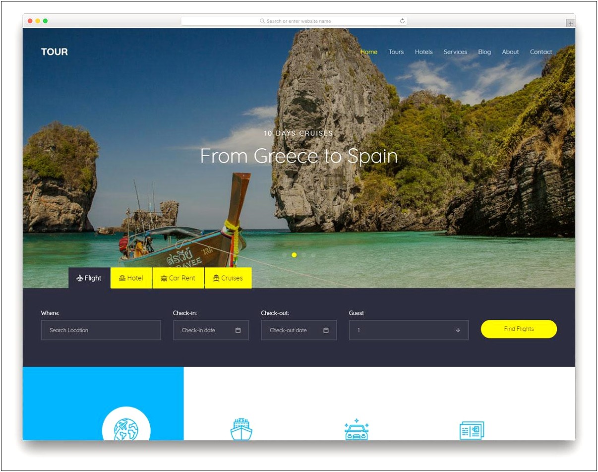 Bootstrap Templates For Tourism Free Download