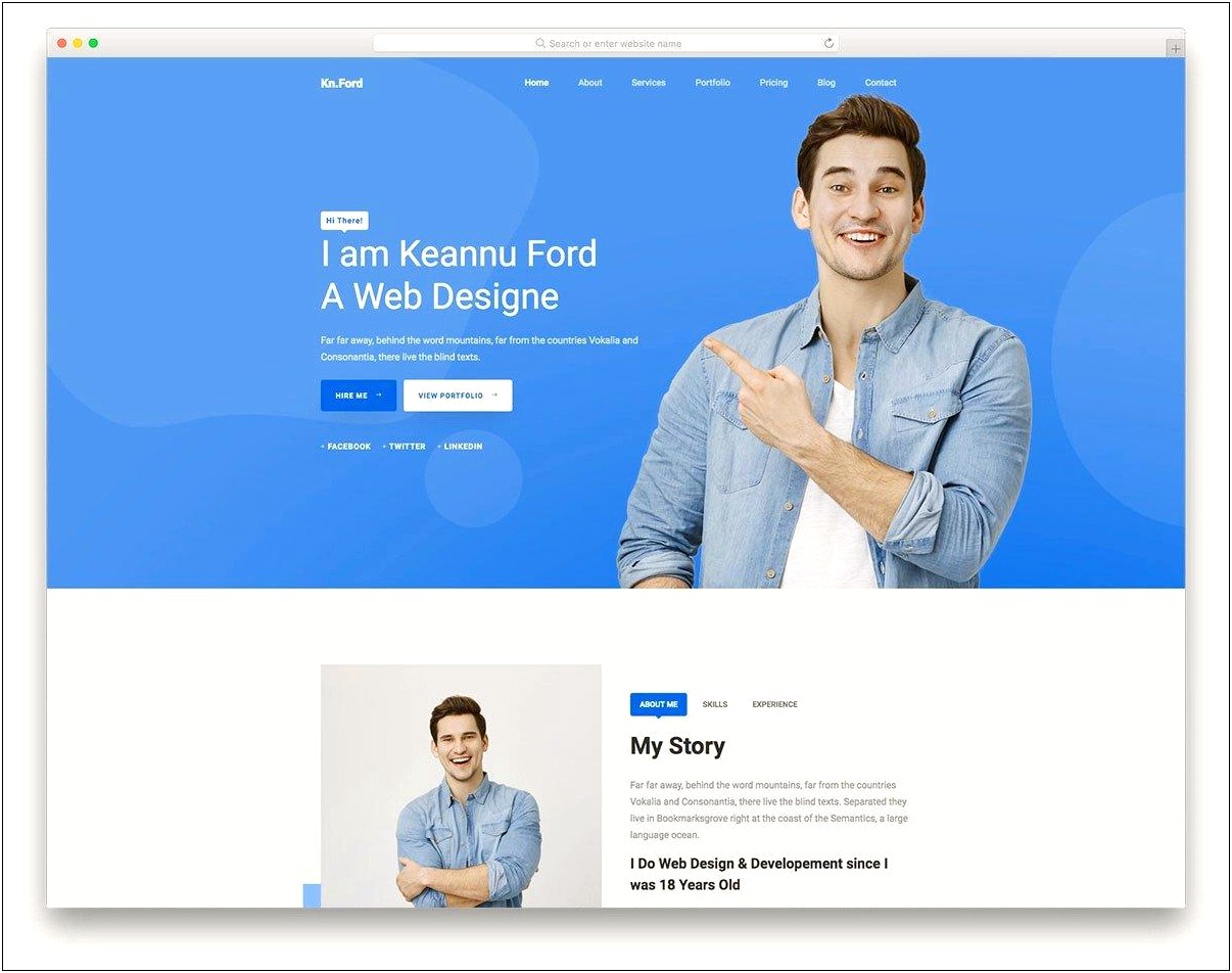 Bootstrap User Profile Page Template Free Download