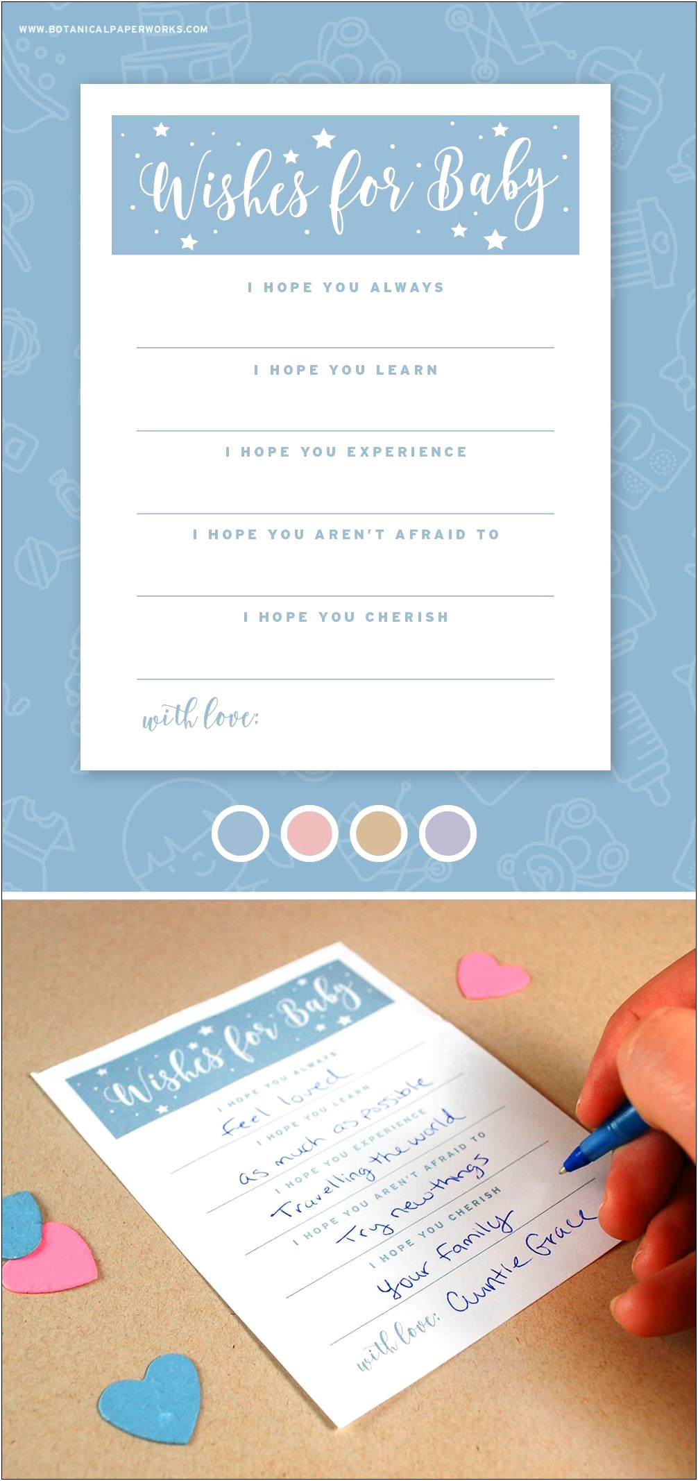Boy Baby Shower Favor Box Templates Free Download