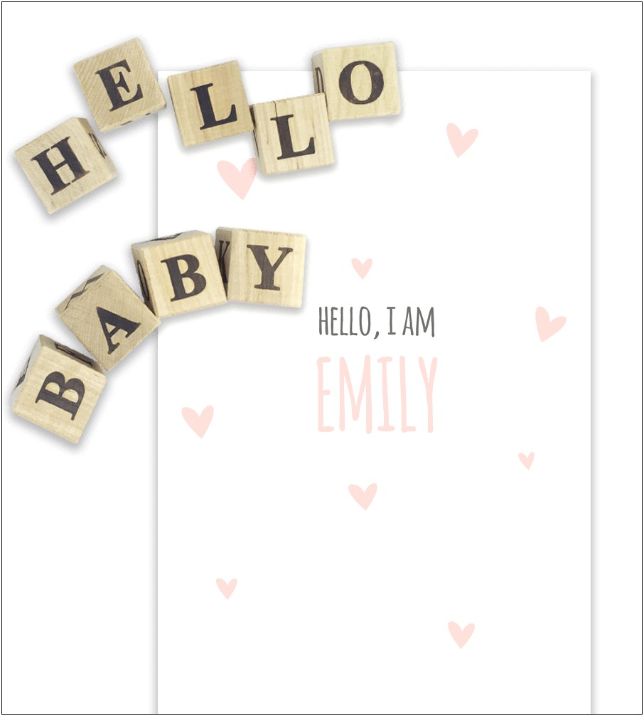 Boy Birth Announcement Free Template In Publisher