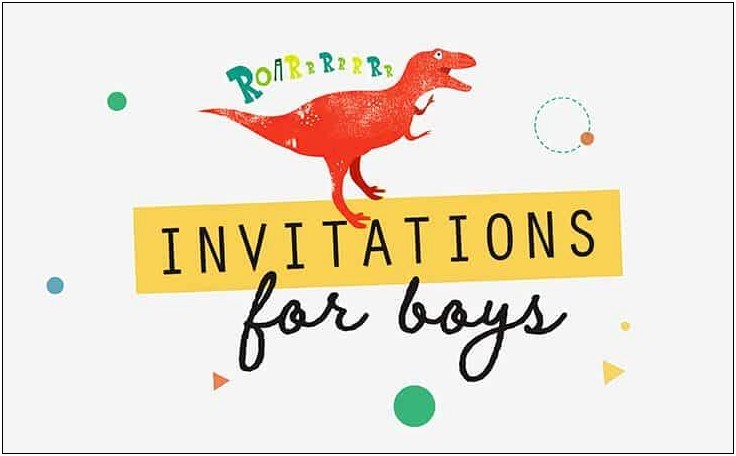 Boy Birthday Party Invitation Template Free Download