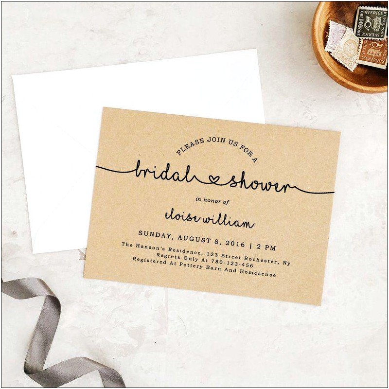 Bridal Shower Online Invitation Templates Free