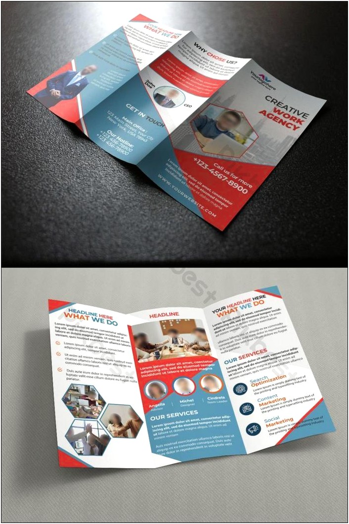 Brochure Template For Corporation Free Psd