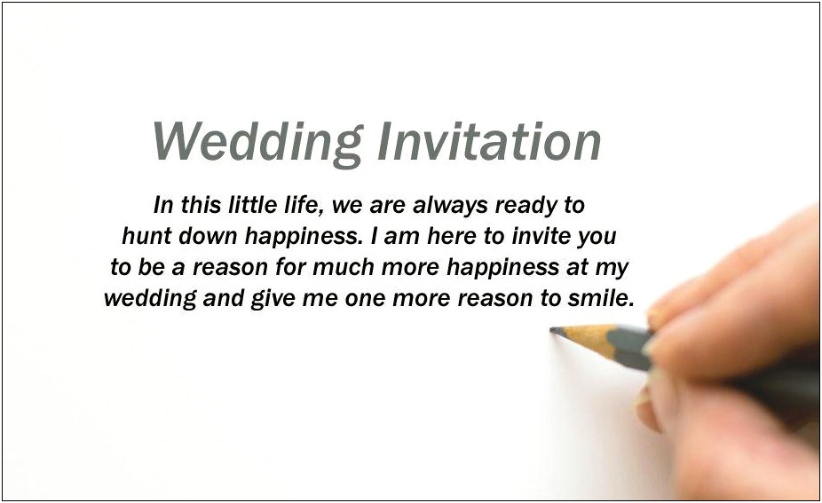 Brother Wedding Invitation Message For Friends On Whatsapp
