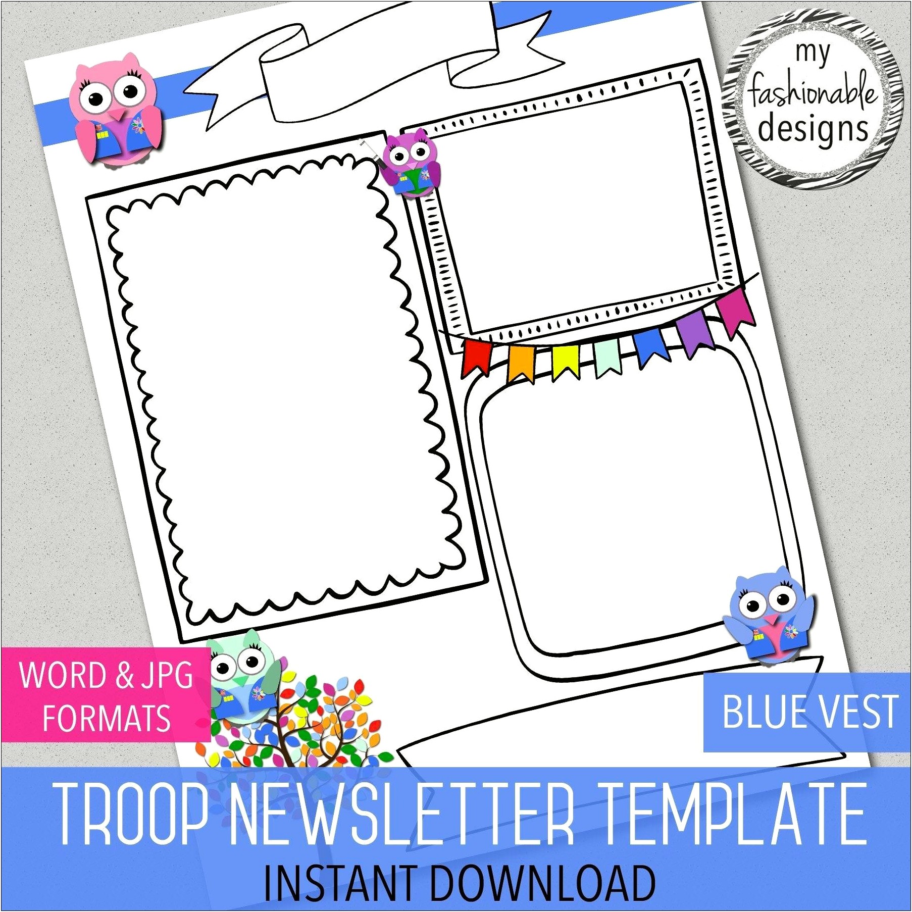 Brownie Troop Free Printable Newsletter Template