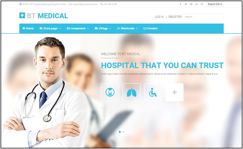 Bt Medical Joomla Template Free Download