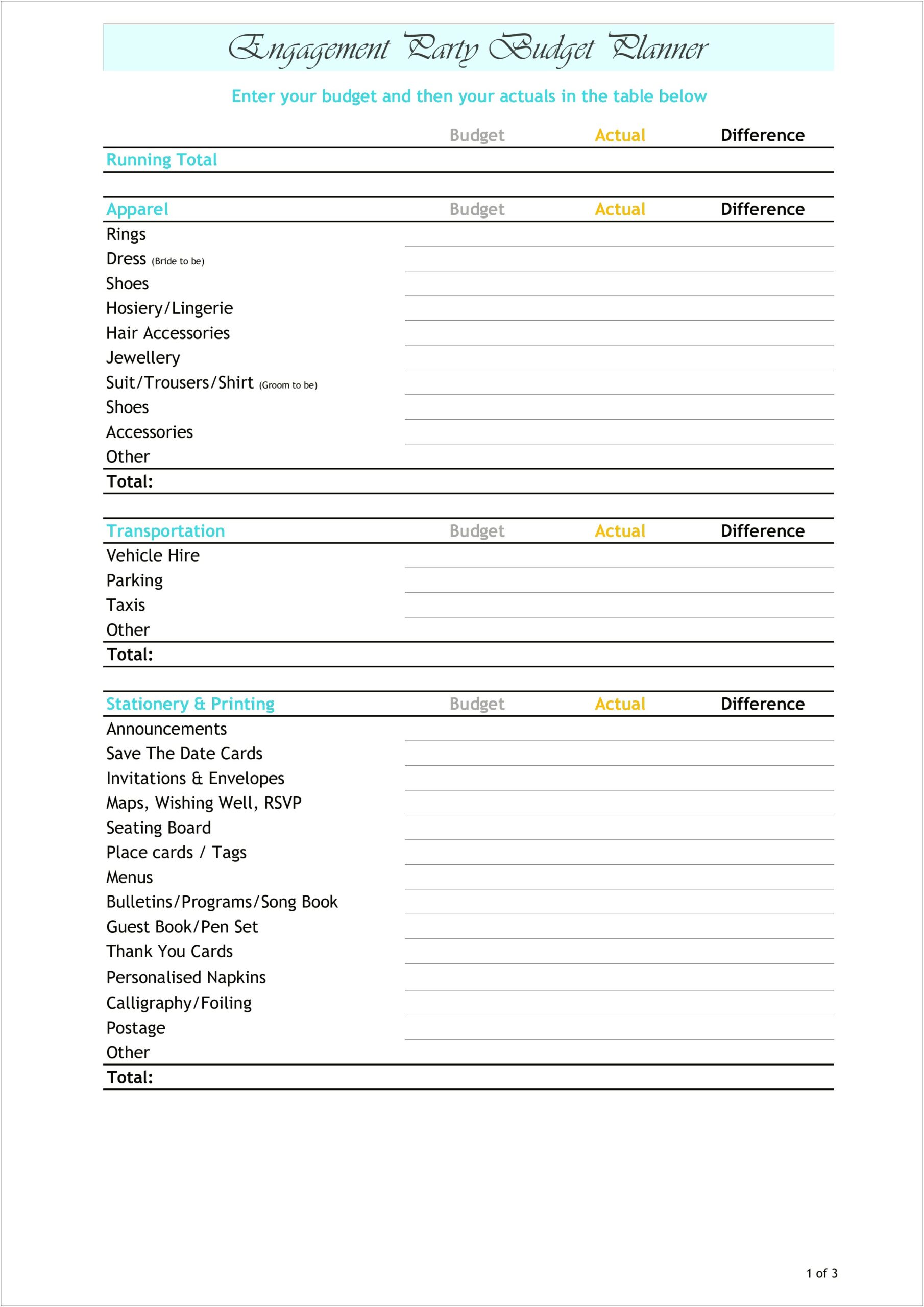 Budget Spreadsheet Free Template For Openoffice