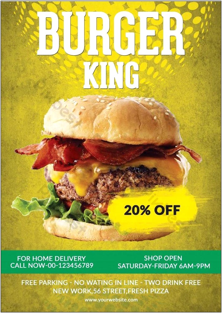 Burger King Powerpoint Template Free Download