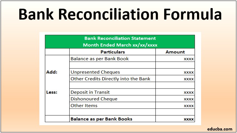 Business Account Reconciliation Template Free Excel