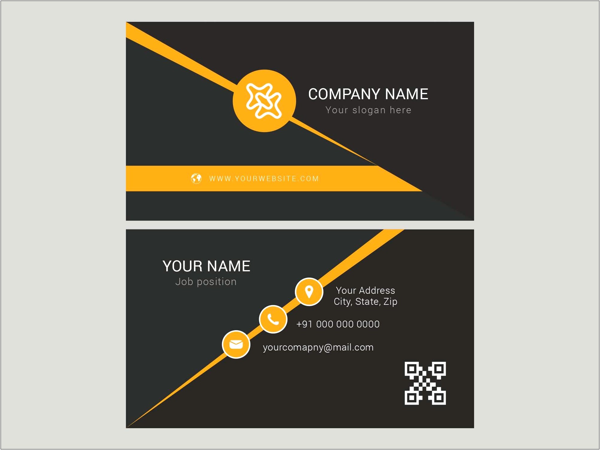 Business Card Presentation Template Free Download