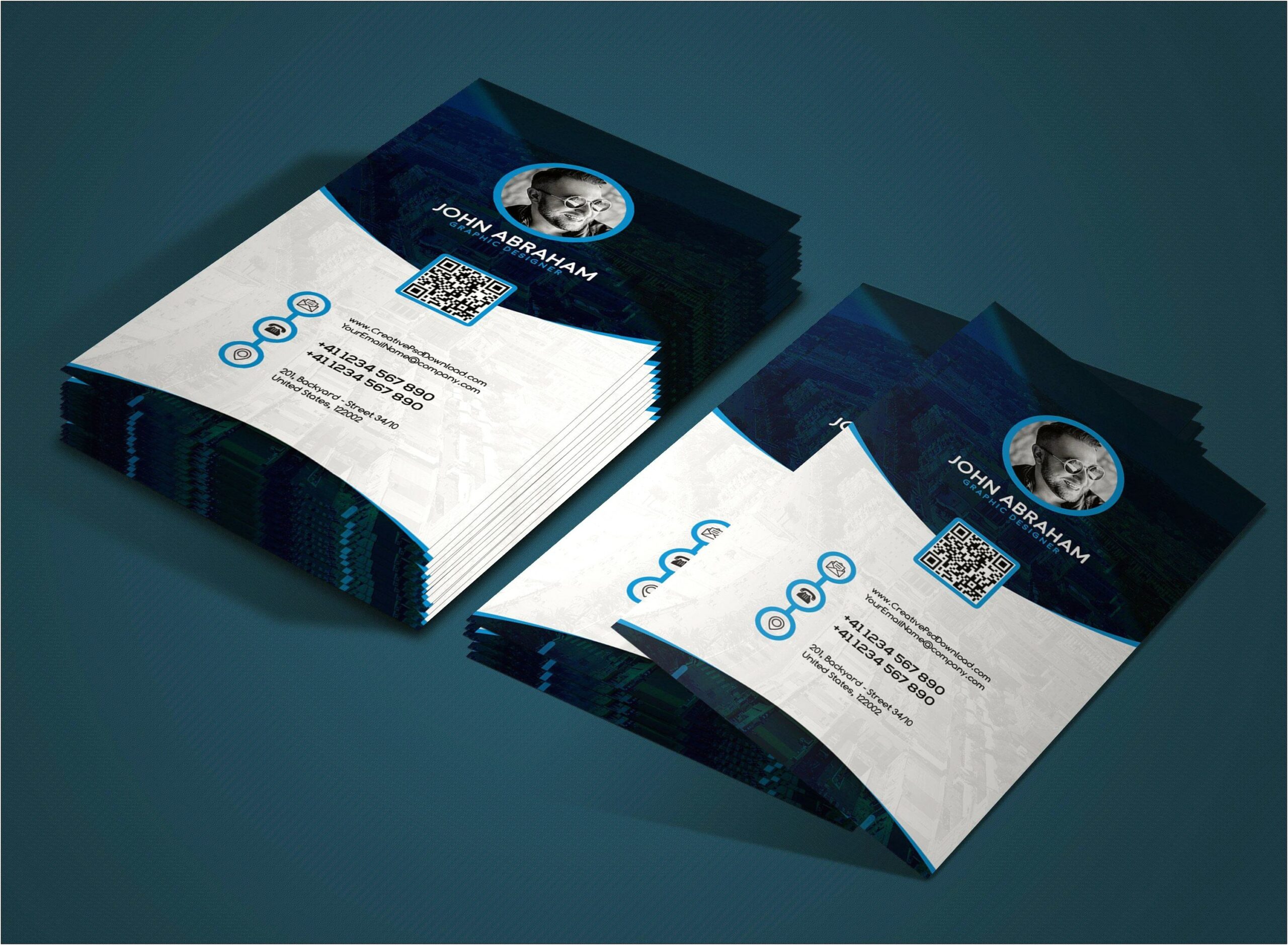 Business Card Template Free Photo Shop