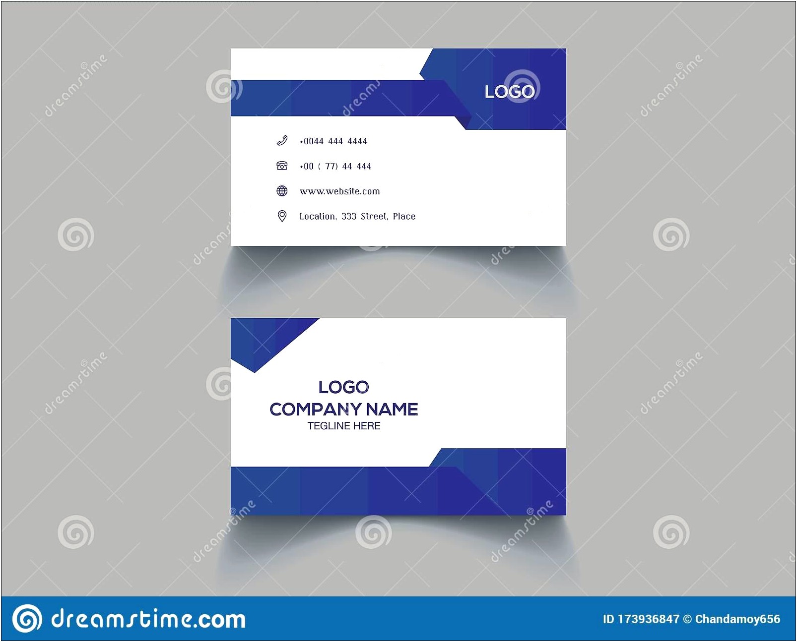 Business Card Template Illustrator Vector Free
