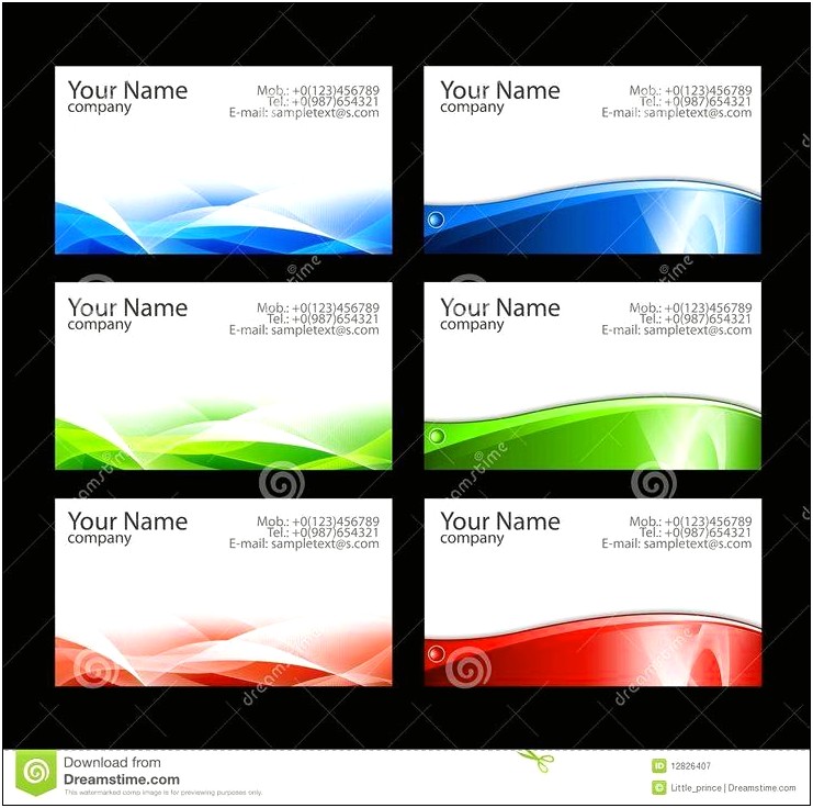Business Card Template Word 2010 Free