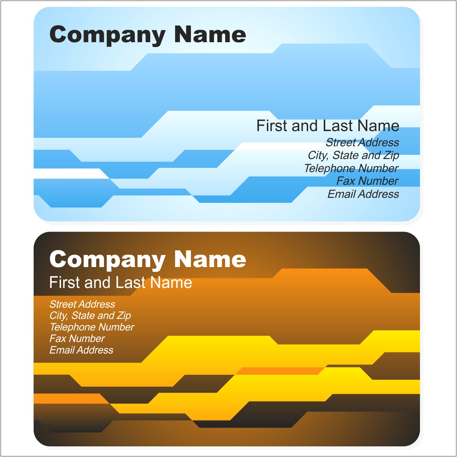 Business Card Templates For Publisher Free