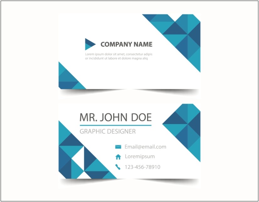 Business Cards Templates Free Download Microsoft