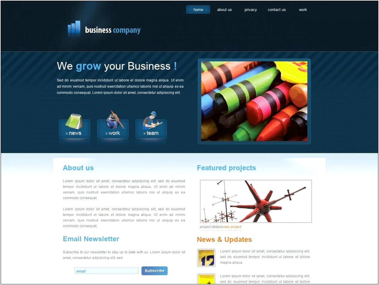 Business Html Css Template Free Download