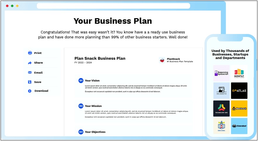 Business Plan Step By Step Free Downloadable Template