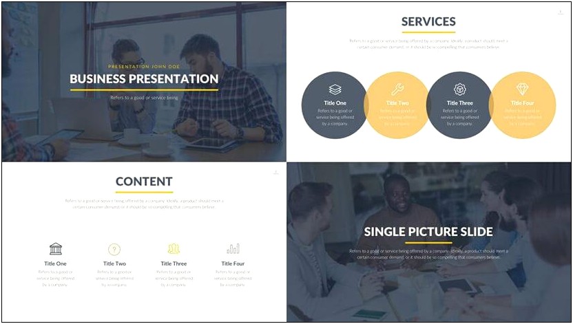 Business Powerpoint Slide Templates Free Download