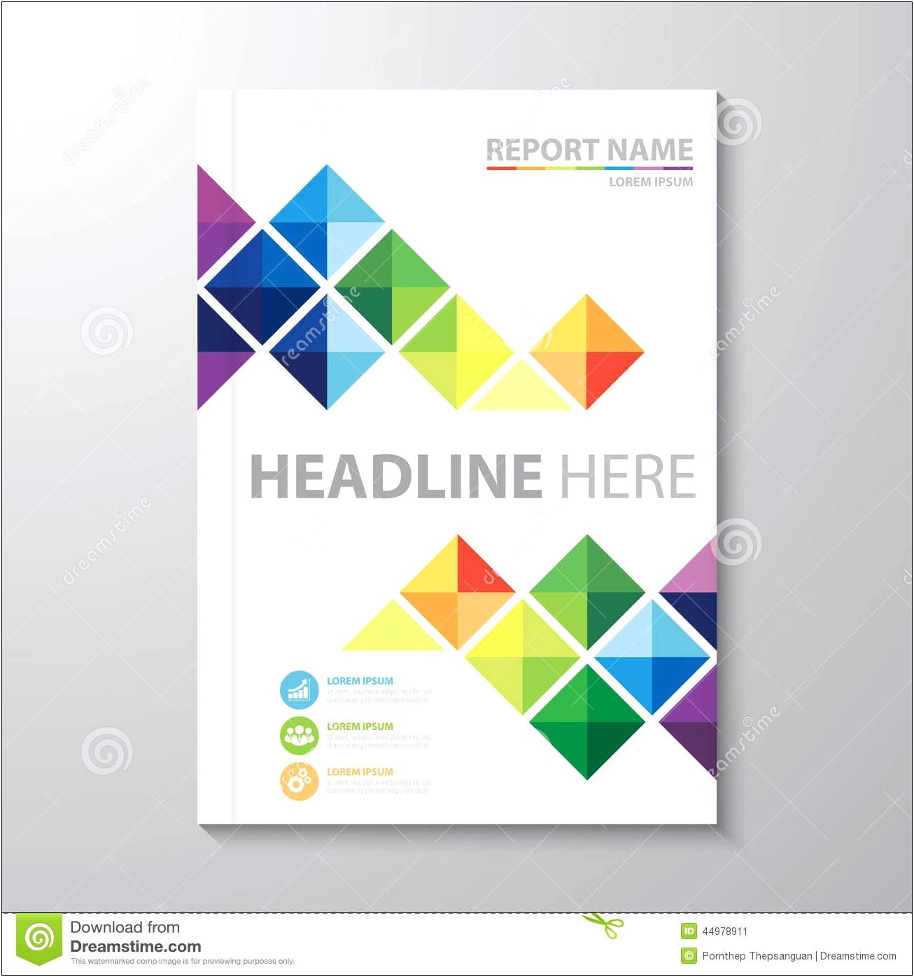 Business Report Cover Page Template Free