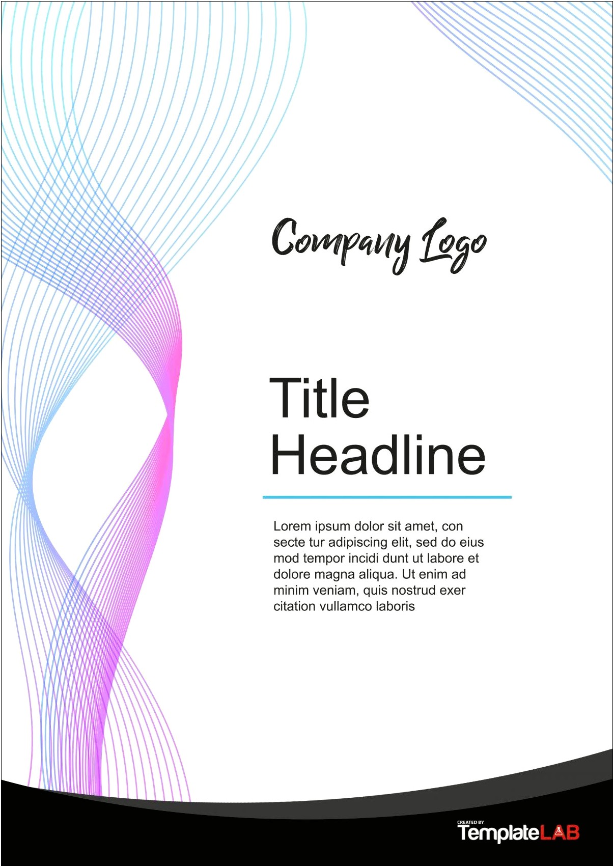 Business Report Cover Page Word Template Free