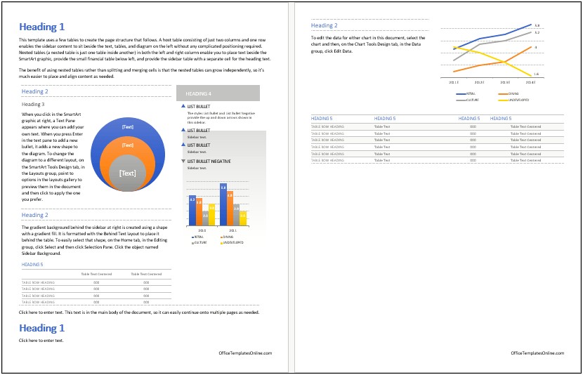 Business Report Template Word Free Download