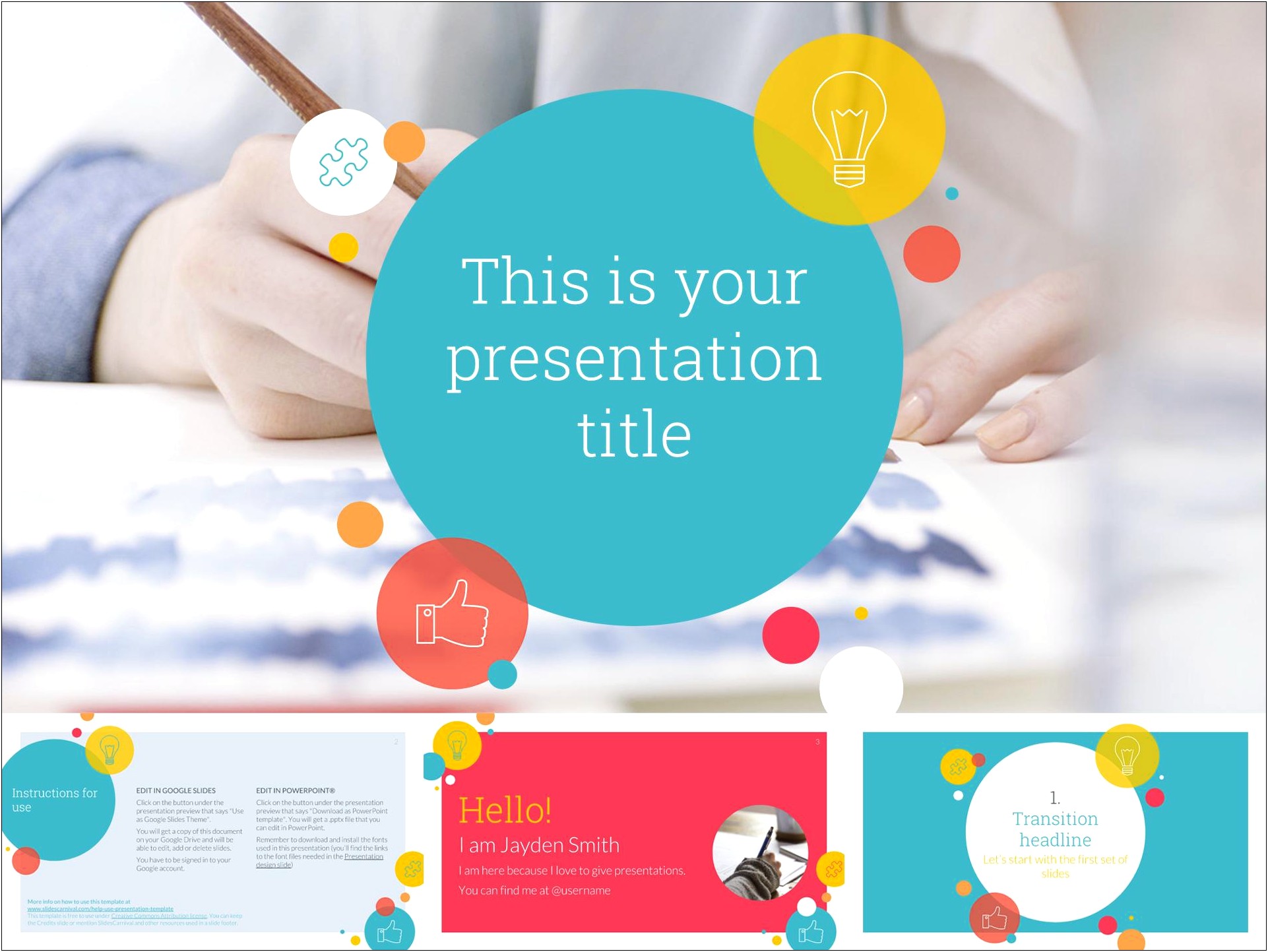 Business Strategy Google Slides Template Free Download