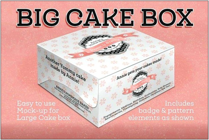 Cake Box Template Free Vector Download