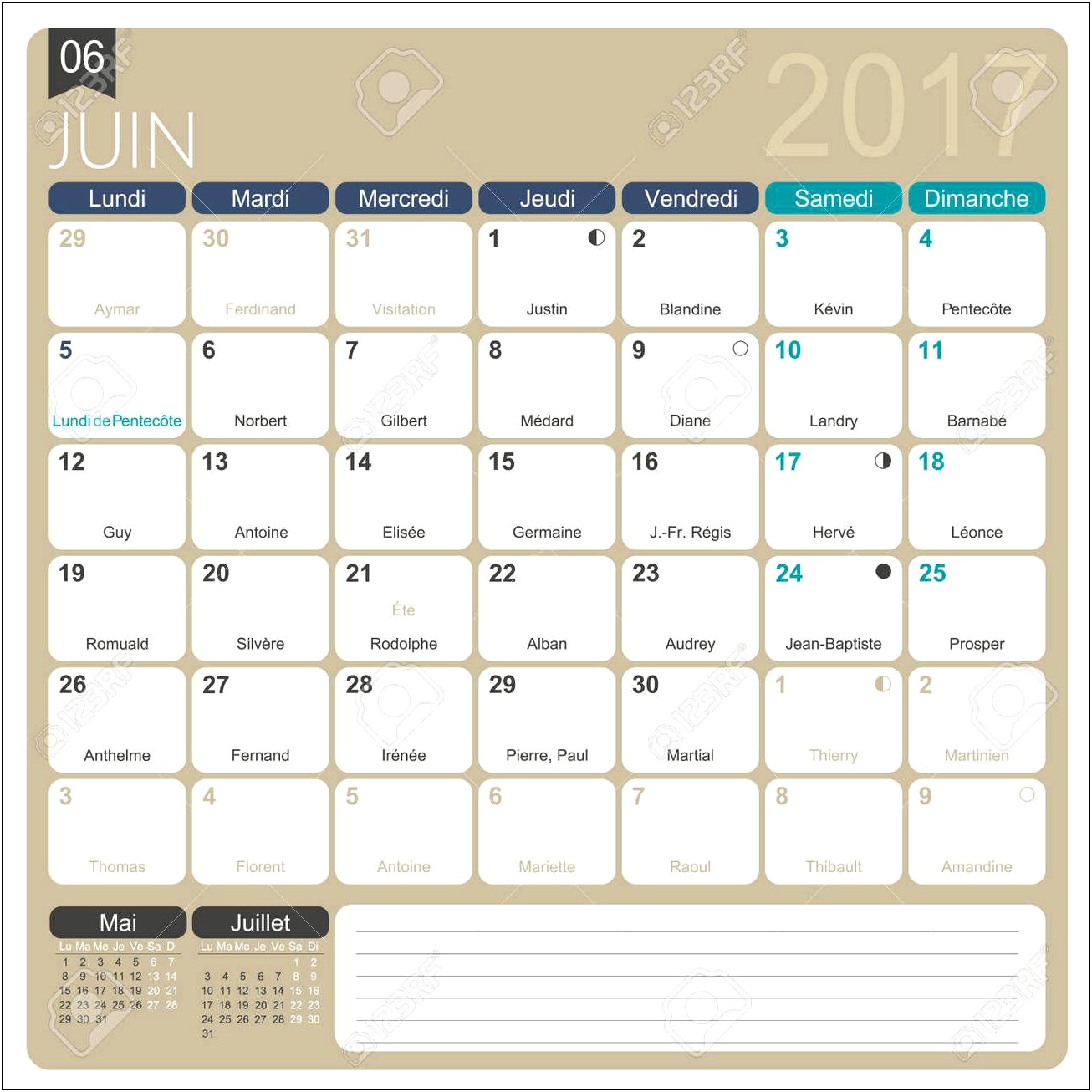 Calendar 2017 Printable Free Holiday Template