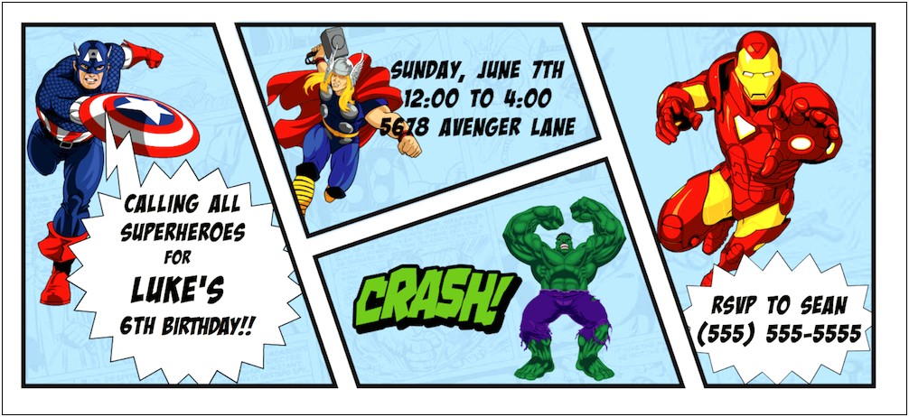 Calling All The Superheroes Legos Invitation Free Template