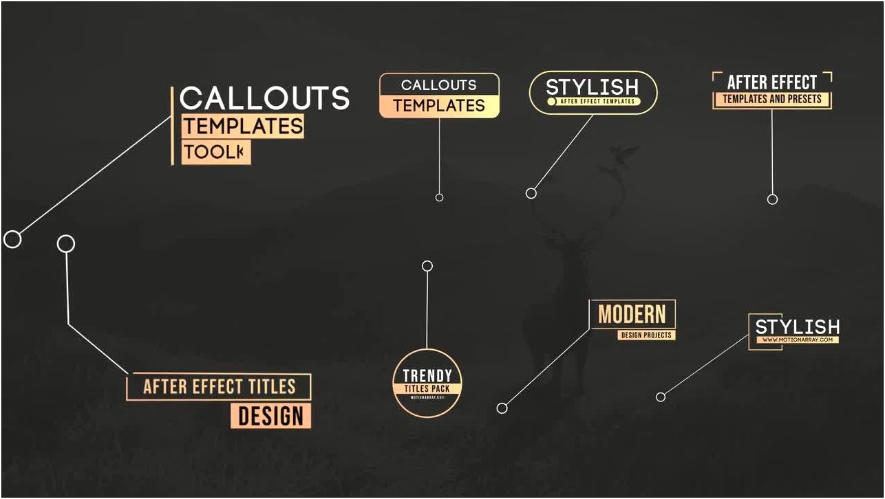 Callout Text Template Free For After Effect