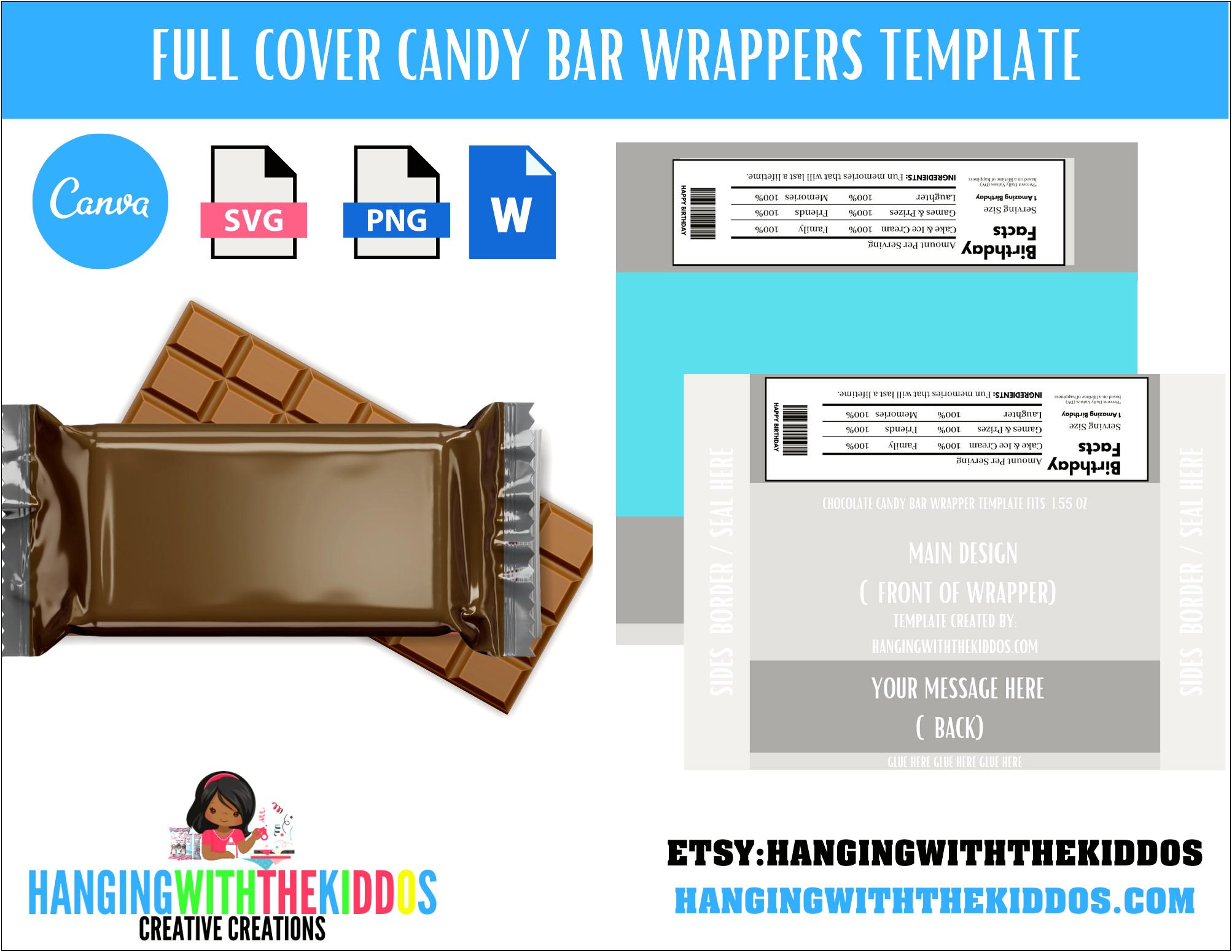 Candy Bar Wrapper Free Template 21 Birthday