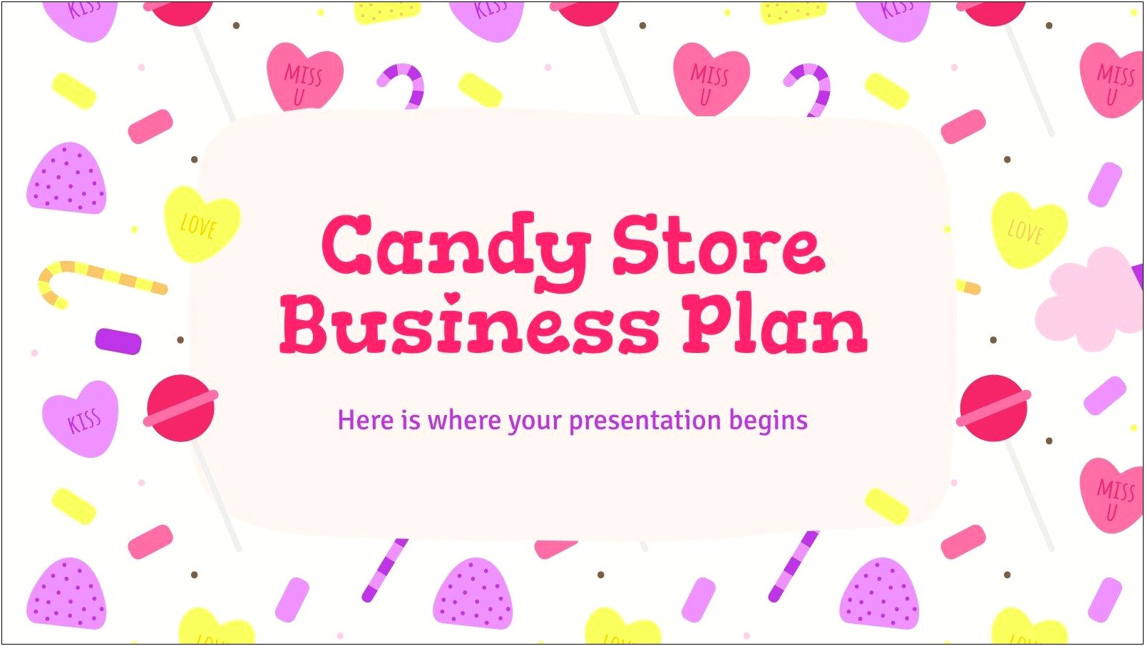 Candyland Theme Powerpoint Template Download Free