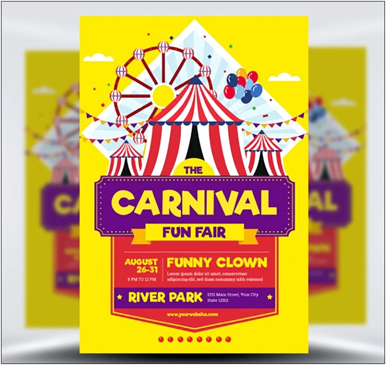 Carnival Party Flyer Template Free Download