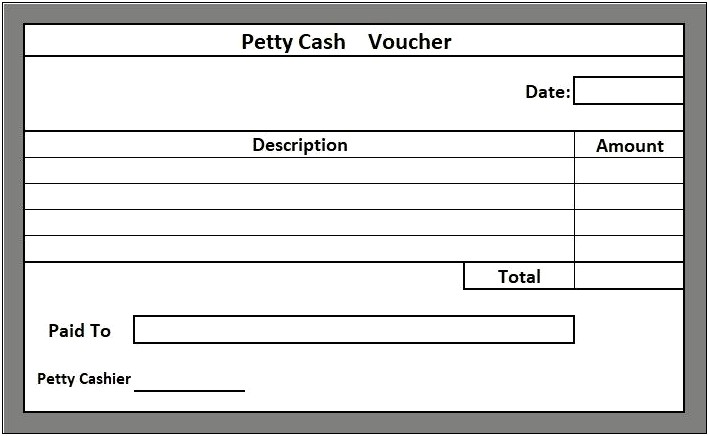 Cash Payment Voucher Template Free Download