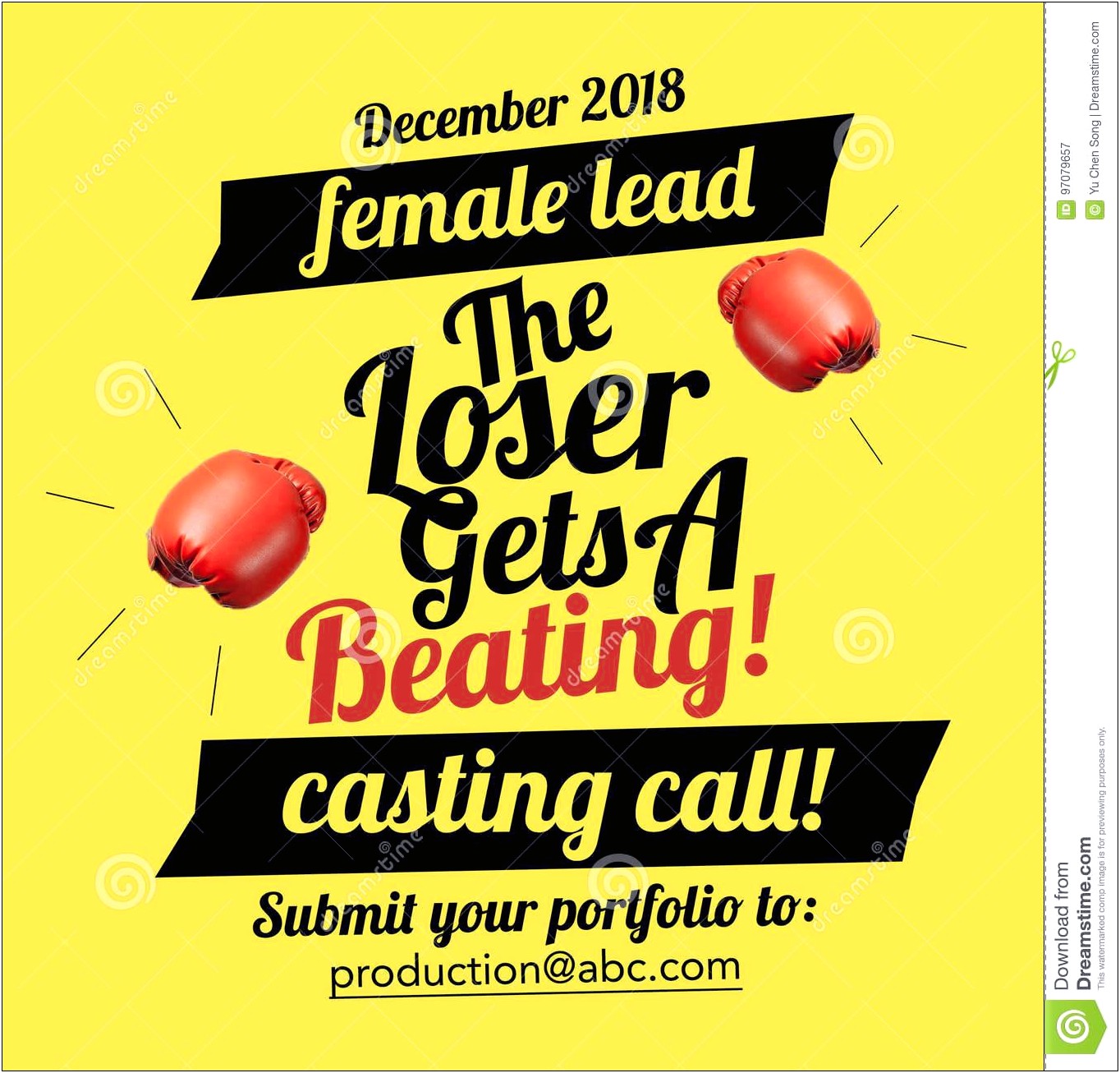 Casting Call Poster Template Free Download