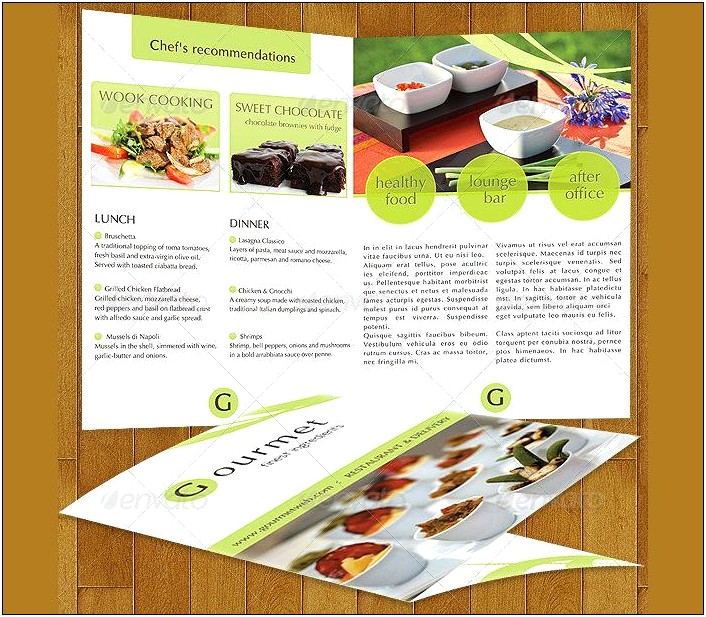 Catering Menu Design Template Free Download