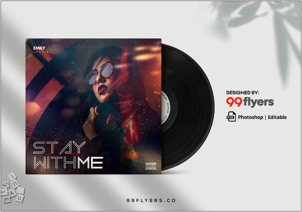 Cd Cover Template Photoshop Psd Free