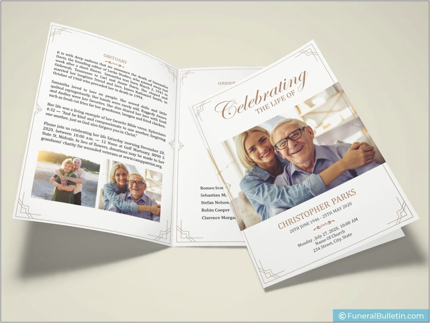 Celebration Of Life Booklet Template Free