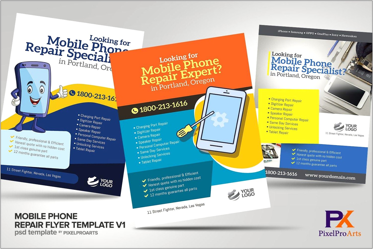 Cell Phone Repair Flyer Template Free