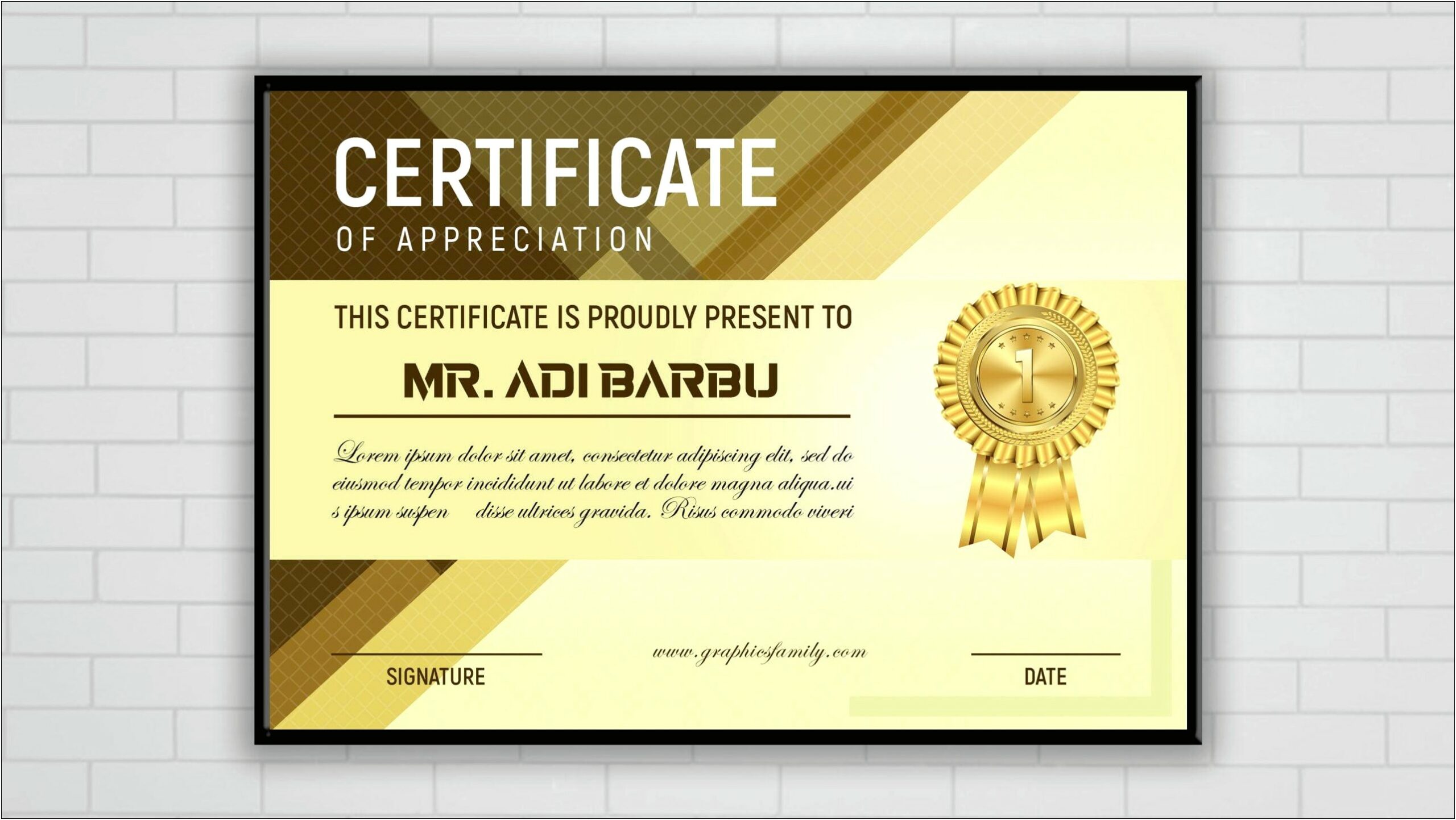 Certificate Design Templates Photoshop Free Download