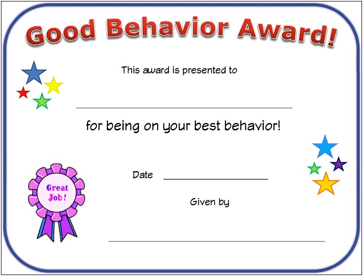 Certificate For Kids Templates Free Downloads