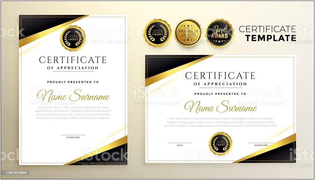 Certificate Of Appreciation Free Eps Template