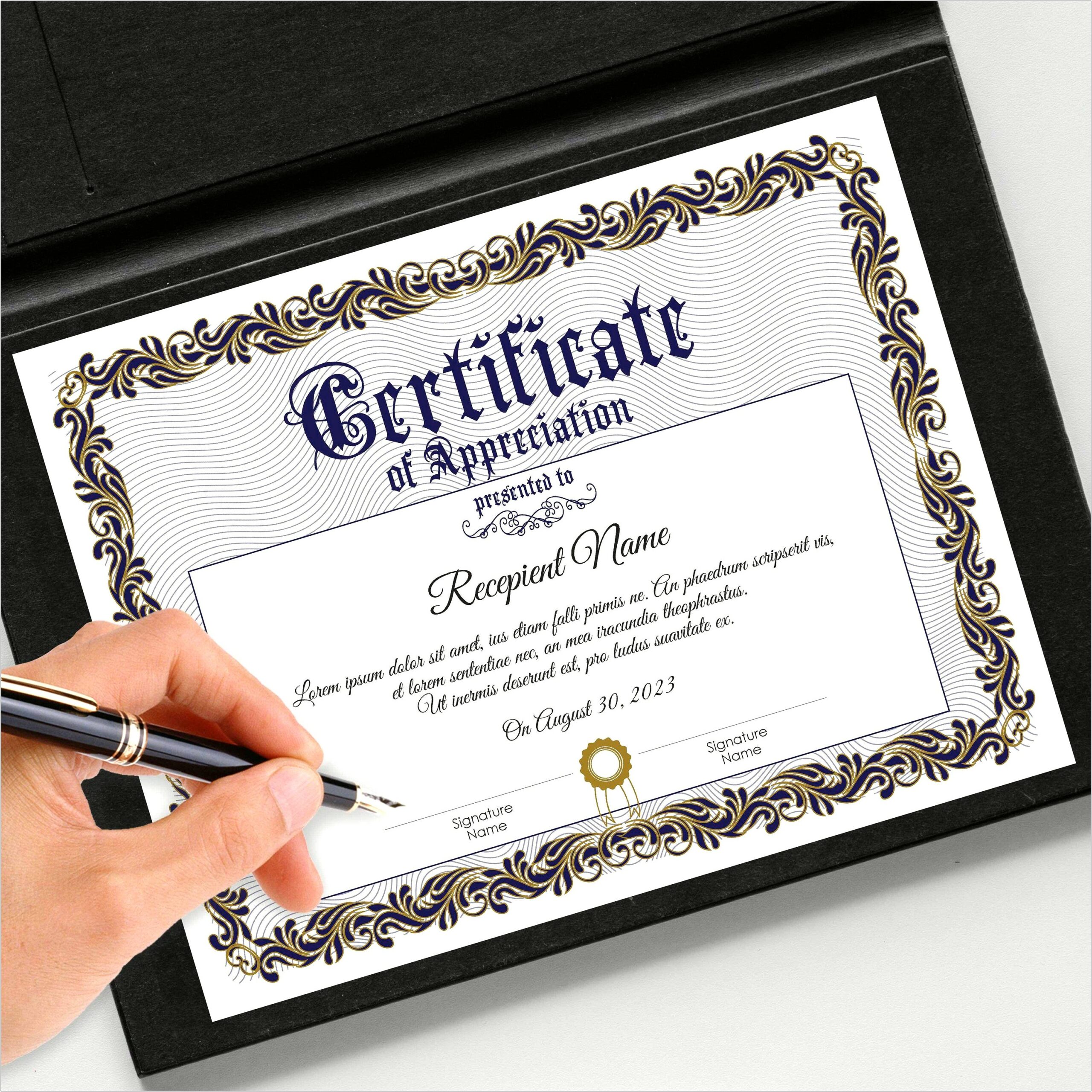 Certificate Of Appreciation Template Free Download Pdf