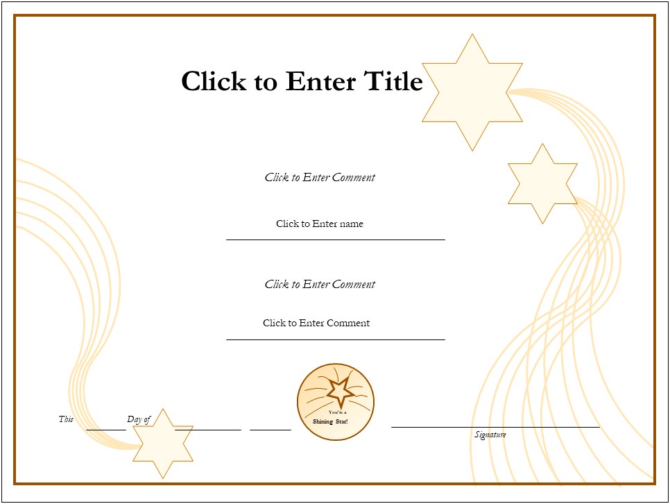 Certificate Of Appreciation Template Powerpoint Free Download