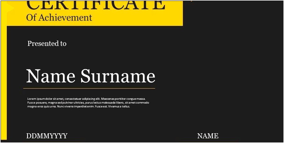 Certificate Of Appreciation Template Powerpoint Free